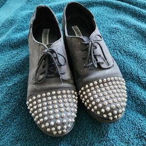 Steve Madden studded leather oxfords